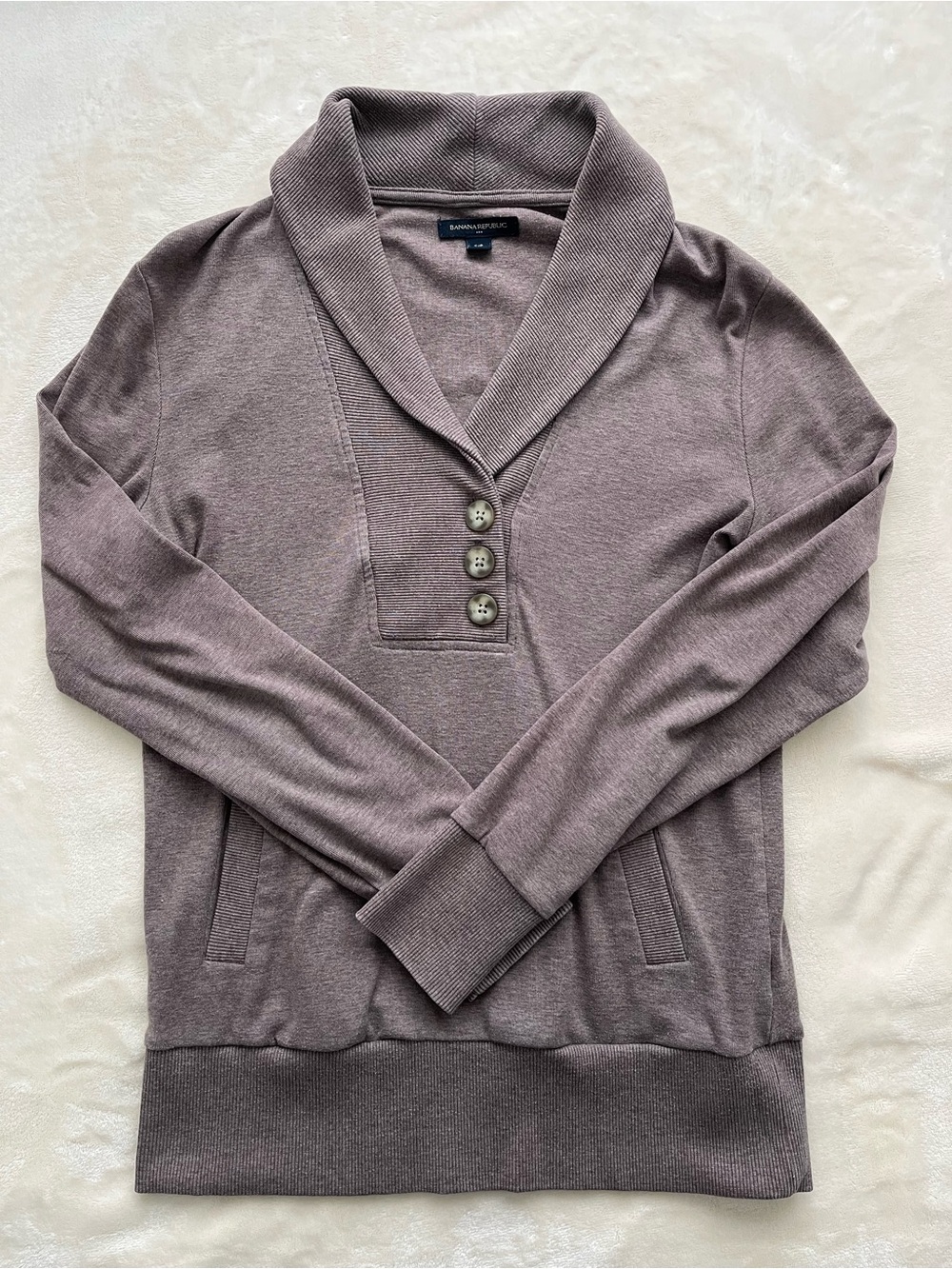 Banana Republic Shawl Collar Pullover Sweater